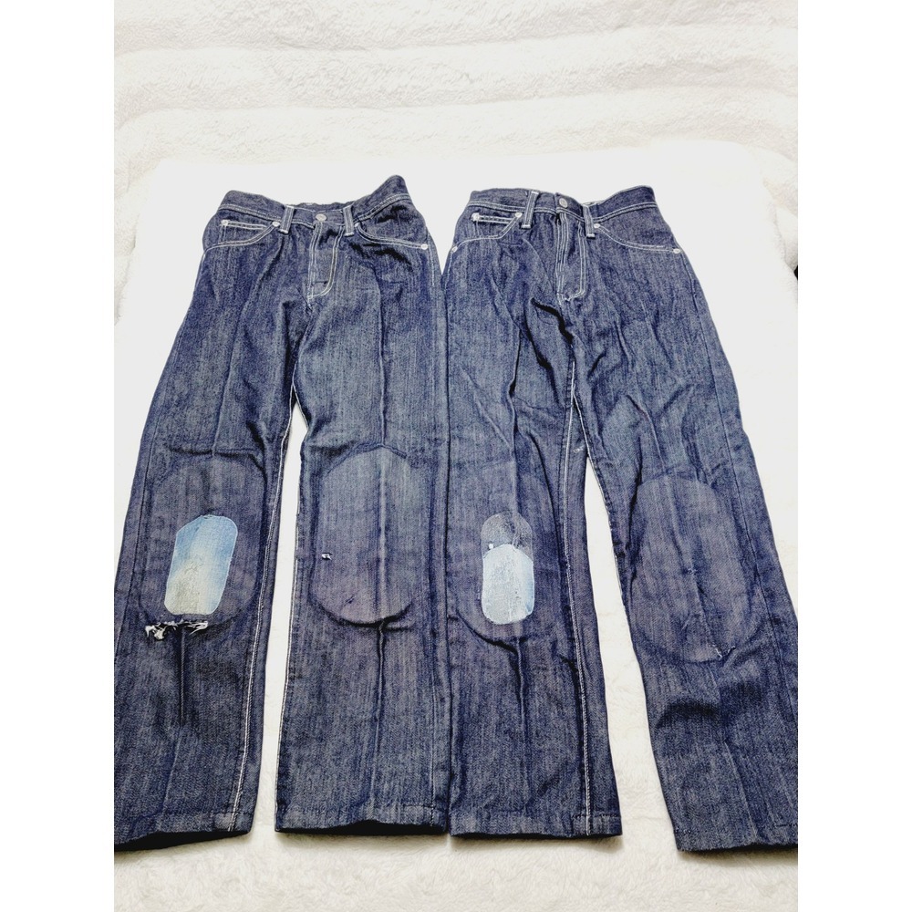 Vintage 70s Farah Non Iron Knees Patch Cowboy Jeans Kids Sz 11 Made In USA